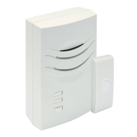IQ AMERICA WD1150 Wireless Plugin Contemporary Door Chime Door Bell 2 Buttons 2 Melody WD1150